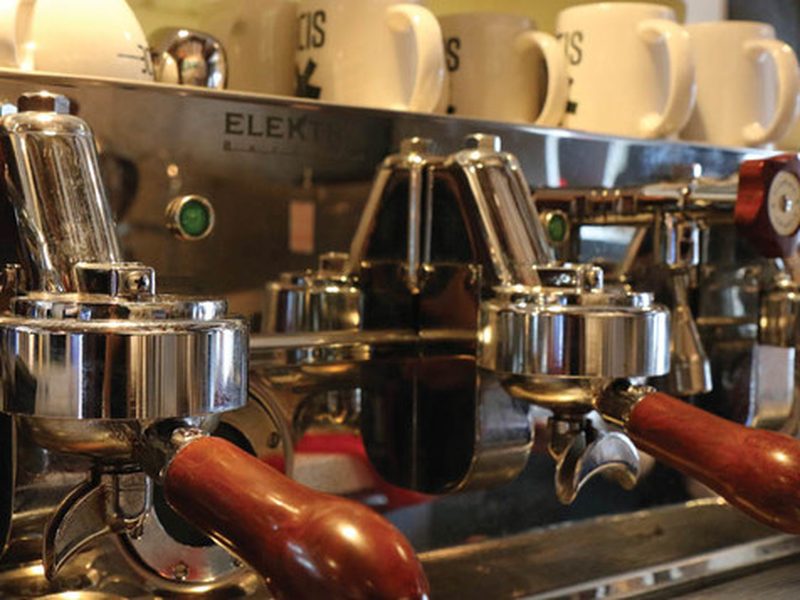Cafe Side with its espresso machine