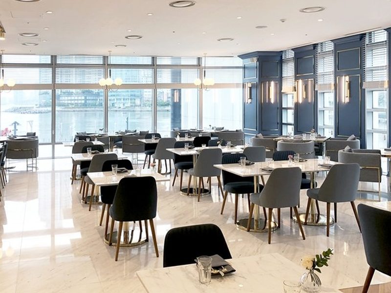 The Grand Cafe with floor-to-ceiling windows