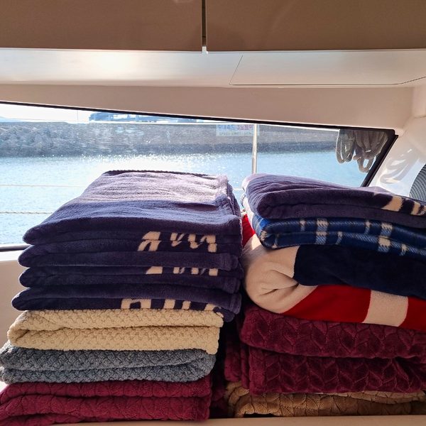 Blankets kept on board