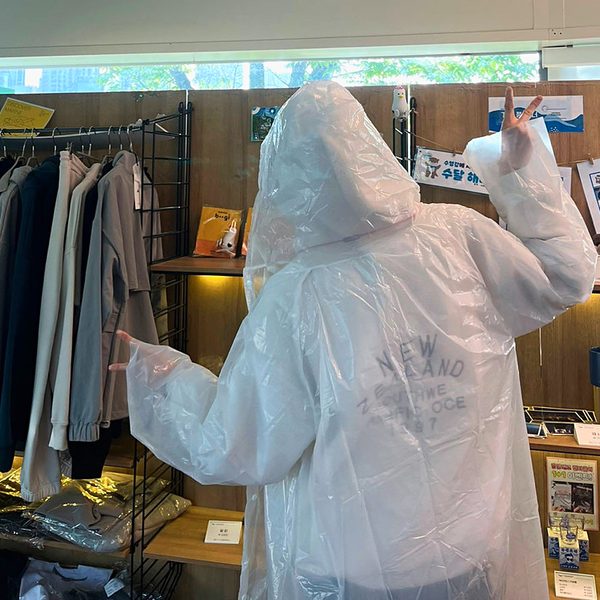 Raincoats provided on rainy days